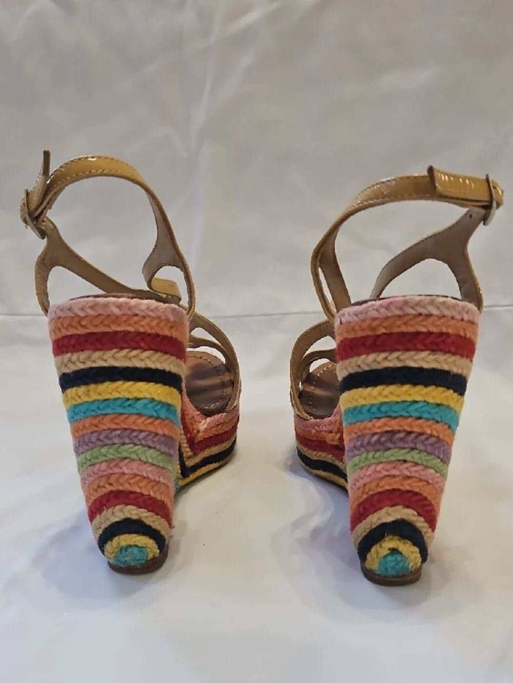 Kate Spade New York Lindsay Rainbow Espadrille Wedge Sandals